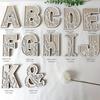 Airtone Initial Alphabet Object Welcome Space Board Selected Wood Nordic Interior Thick Self-Standing (A)
