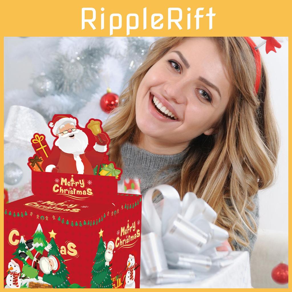 Santa Christmas Inspired Gift Box Holiday Celebration Party Decoration Supplies