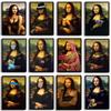Funny Mona Lisa Poster Wall Art Canvas  Posters Classsic Oil  Character Funny Interesting Pictures Home Decor