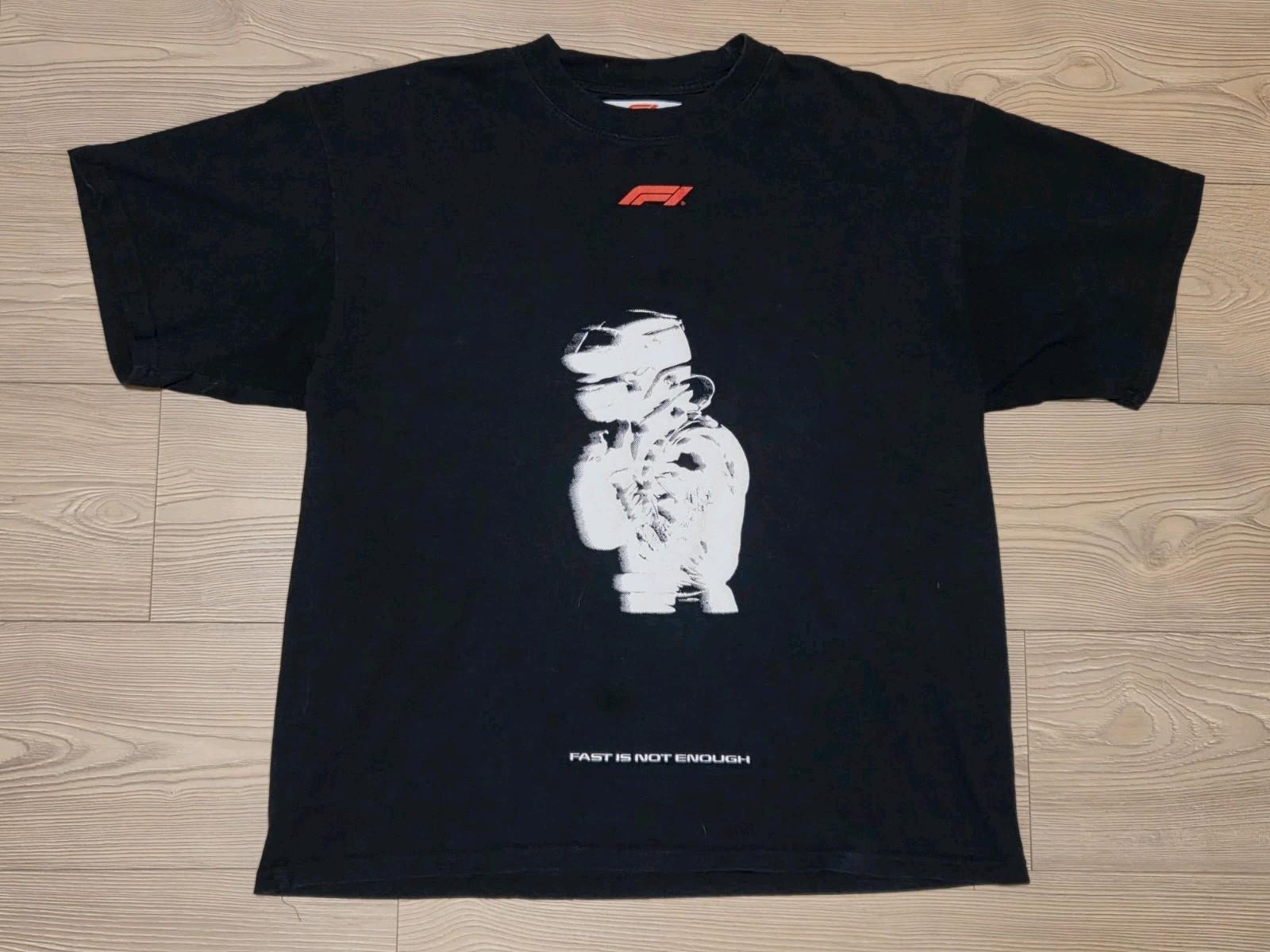 Pacsun Formula 1 F1 Racing Graphic Mens Large Oversized Black 2023 Unisex T-Shirt XXXL
