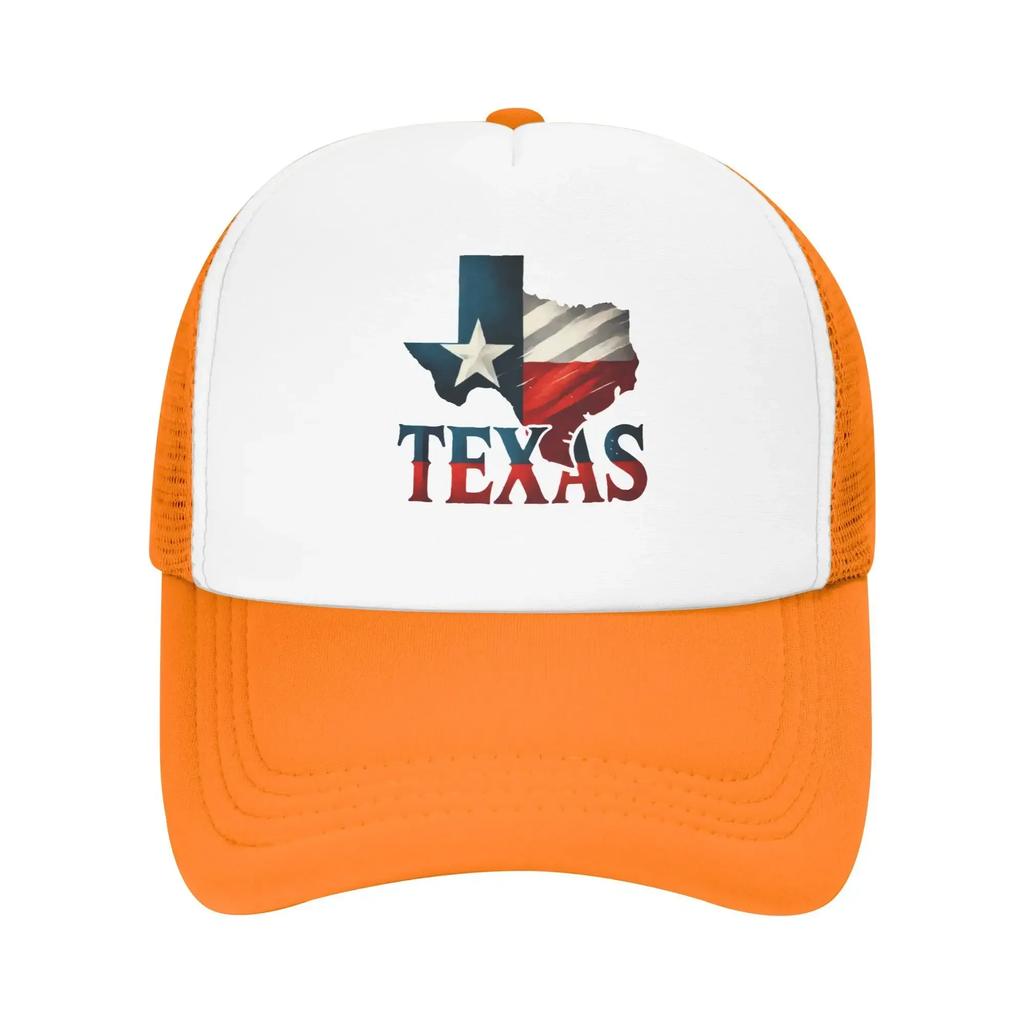 Retro Texas State Flag America Sport Mesh Baseball Caps Women Men Spring Female Beach Sunscreen Hat Hip Hop Trucker Cap