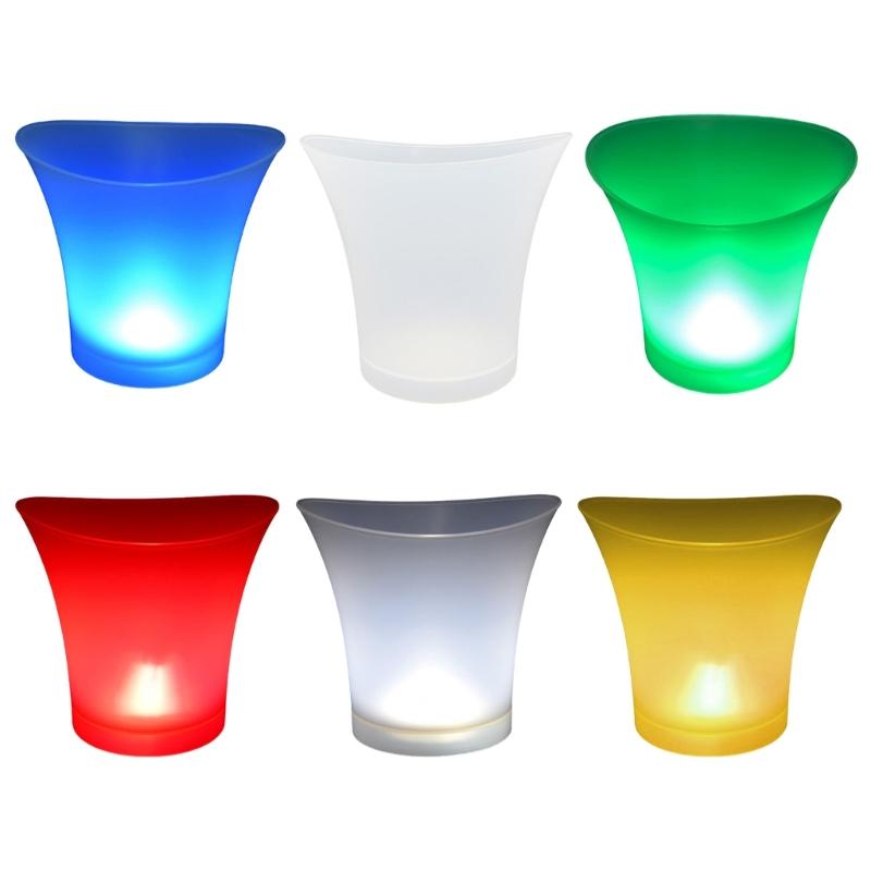 Light Up Champagne Beer Bucket PP Material Suitable for Indoor Outdoor X3UC