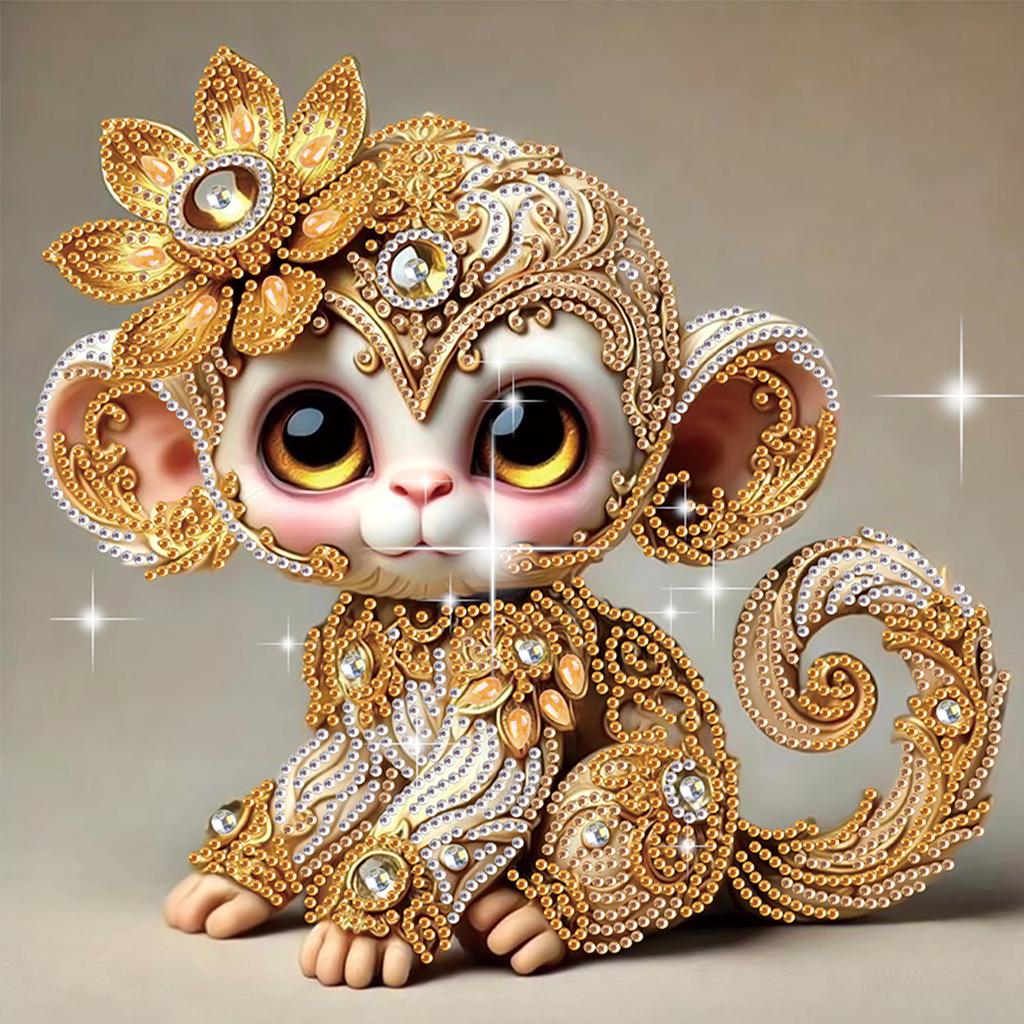 Animal Special Shaped 5D DIY Partial Drill Diamond Art Kit for Adults Beginners Home Decor Diamonds Dots Gem Art Kits 30x30cm