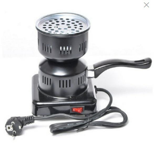 Electric Plug-In Charcoal Starter & Stove: Multi-Use Enclosed Warmer for Tea, Water Pipe, and Baking
