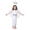 Dressy Daisy White Angel Halloween Costume with Wings and Halo for Toddler Girls, Size 4-5