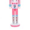 Pink Candy Style Wooden Nutcracker Ornament