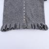 Slim-Fit Layered Knit Cardigan Sweater for Women - Autumn/Winter Fashion