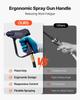 Industrial Sprayer, 17L Large Capacity, Stainless Steel Concrete Sprayer with Ergonomic Handle & Removable Cart, 1.2 m & 3 m Hose, Concrete Sealer