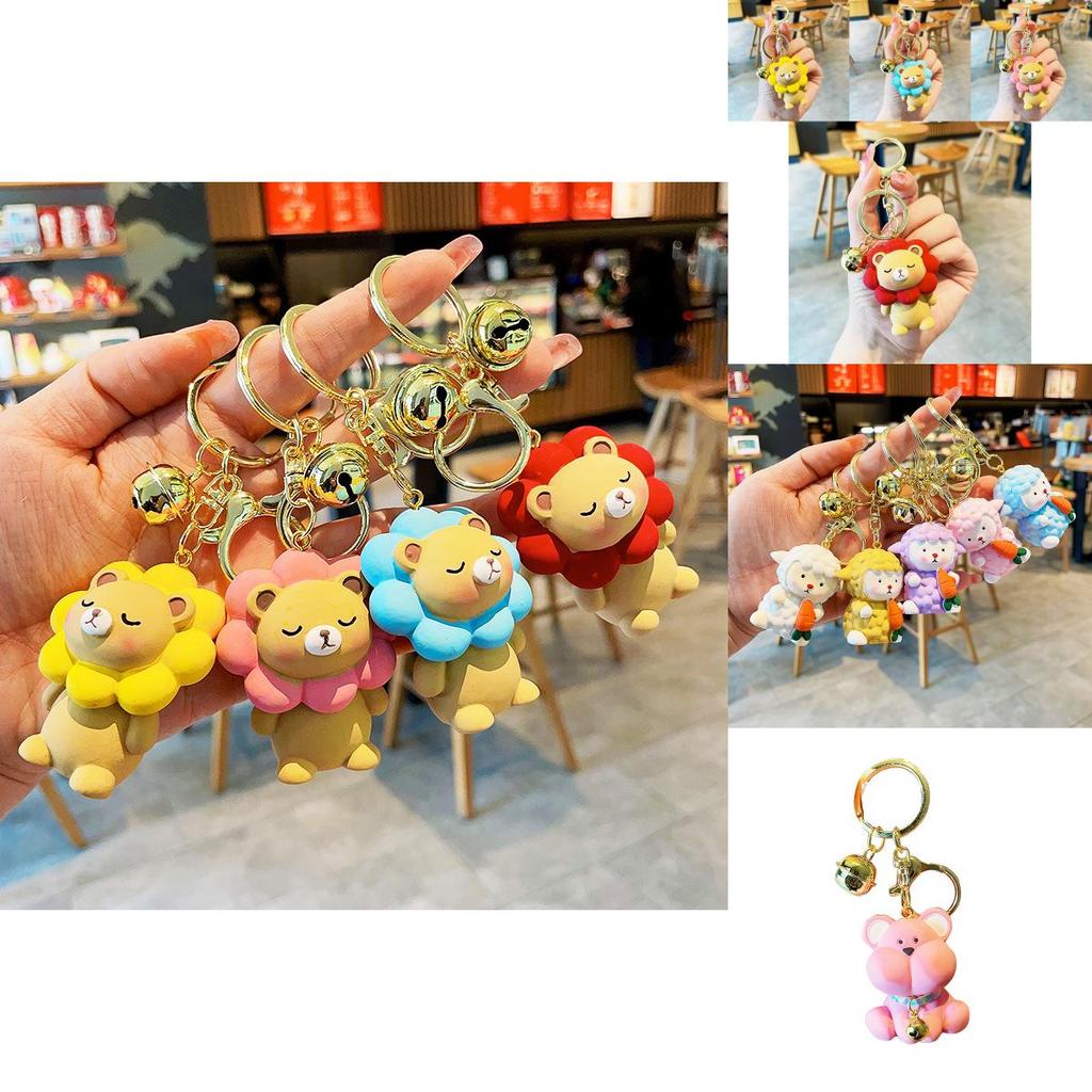 Adorable Resin Cartoon Keychain Perfect For Kids' Backpacks And Car Keys