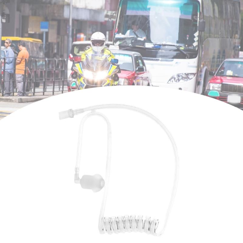Removable Sound Conveyance Coil Sound Air Tube In-Ear Earplug Clear Detachable for Professional Security Operation