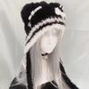 Dziewczęcy Puszysty Gotycki Kapelusz Harajuku Dzianinowy Punkowy Kapelusz Lolita Mała Kość Krzyż Gwiazda Styl Y2K Czapka Beanie
