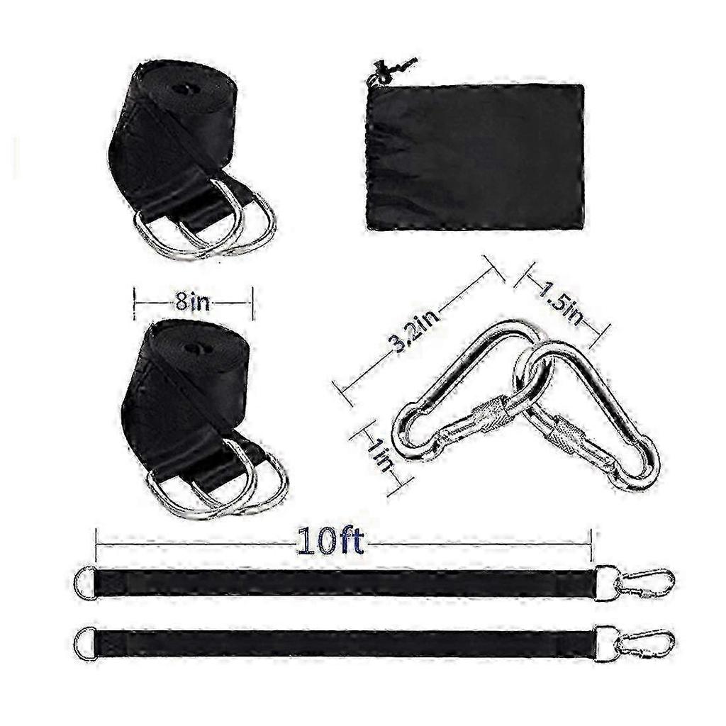 Tree Swing Hanging Straps Set - 5M/5ft Ultra Strong Hammock Straps Supporting 2200 LBS
