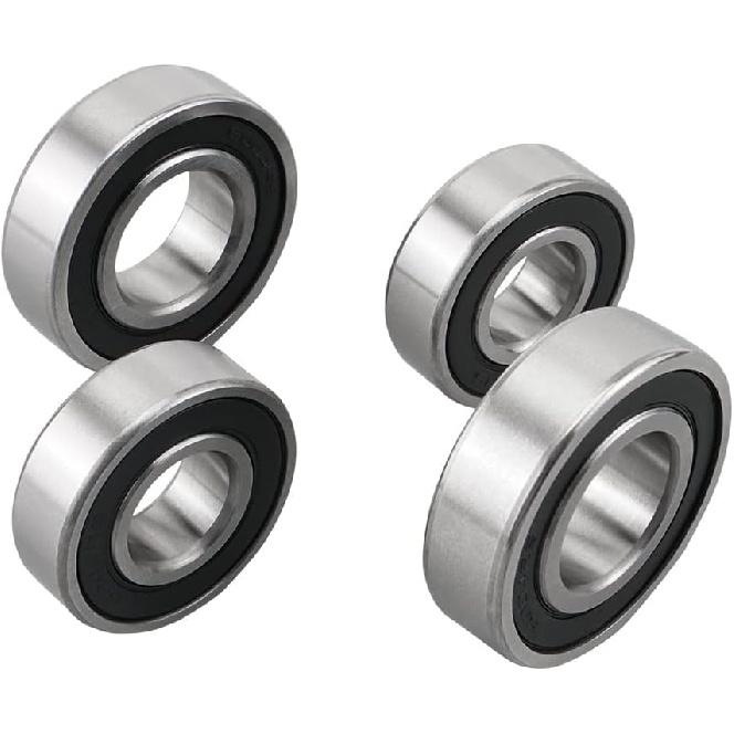 NICECNC Stalowe Łożysko i Gumowa Uszczelka Koła Przedniego Kompatybilne z Yamaha Raptor 700 2006-2026, Raptor 700R 2011-2026