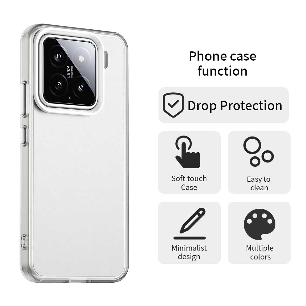Frosted Case For Xiaomi 15 Cover Xiaomi 15 Pro Funda Shell Coque Matte Translucent PC Candy Color Back Bumper For Xiaomi Mi 15