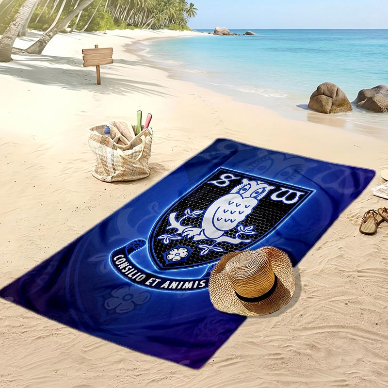 Asciugamano da Spiaggia con Stampa del Sheffield Wednesday Football, Asciugamano Grande Morbido Asciugatura Rapida per Spiaggia Campeggio Nuoto
