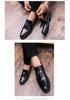 Men's Autumn Glossy Leather Slip-On Shoes: Trendy British Style Casual Loafers