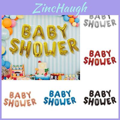 Baby Shower 16in Aluminum Foil Letter Balloons For Infant Celebration Decor