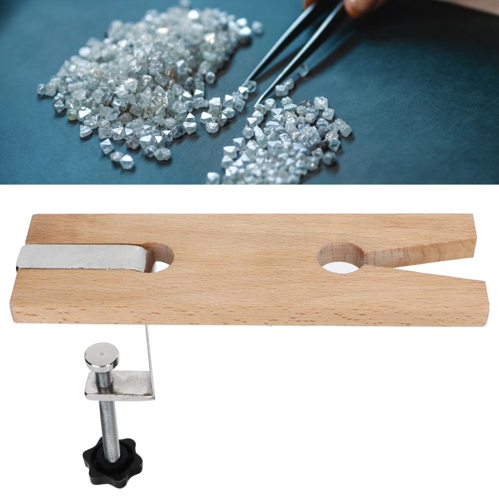 Adjustable V Slot Design Jewelers Bench Pin V-Shaped Design Jewelers Workbench Bench Pin Clamp Jewelry Cutting