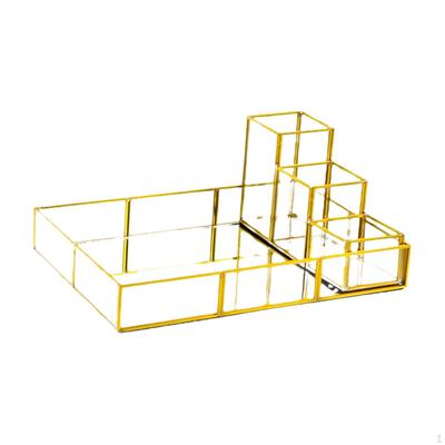 Spiegelablage Schminktisch Moderner Kommode Große Kapazität Badezimmer Make-up-Organizer für