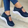 2025 foreign trade summer new women's platform shoes large size breathable color-blocked mesh platform shoes women