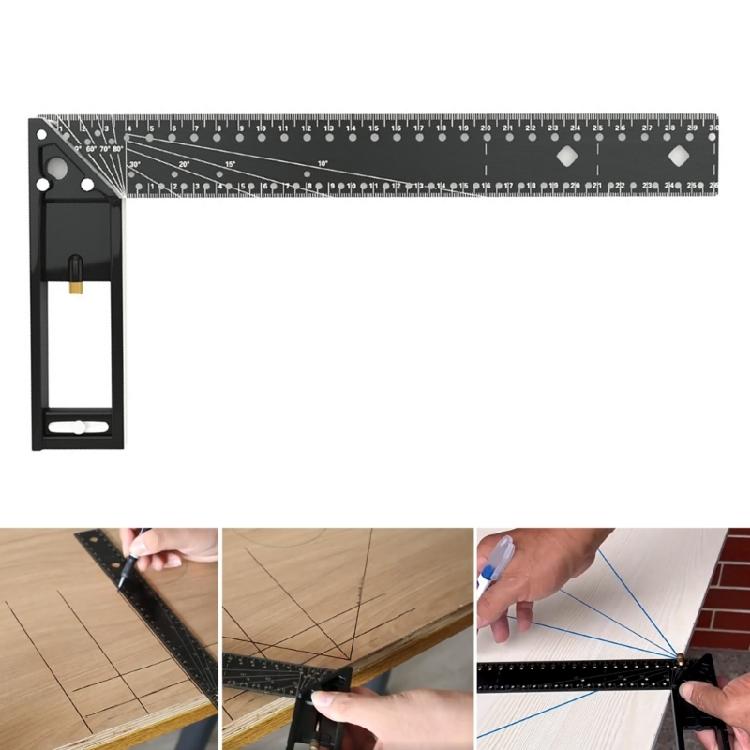 Carpenter Square, L Square Right Angles Ruler Aluminum Square Ruler Woodworking