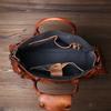 JLFGPJ Borsa a Mano Vintage Lucidatura a Mano Pura Pelle di Mucca Tinta Vegetale Borsa a Tracolla Casual da Uomo Vera Pelle Borsa per Computer