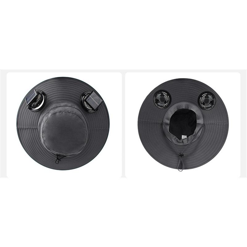 Solar Fan Hat Men's Summer Outdoor Mountaineering With Fan Sunshade Sunscreen Hat Fishing Fisherman Hat