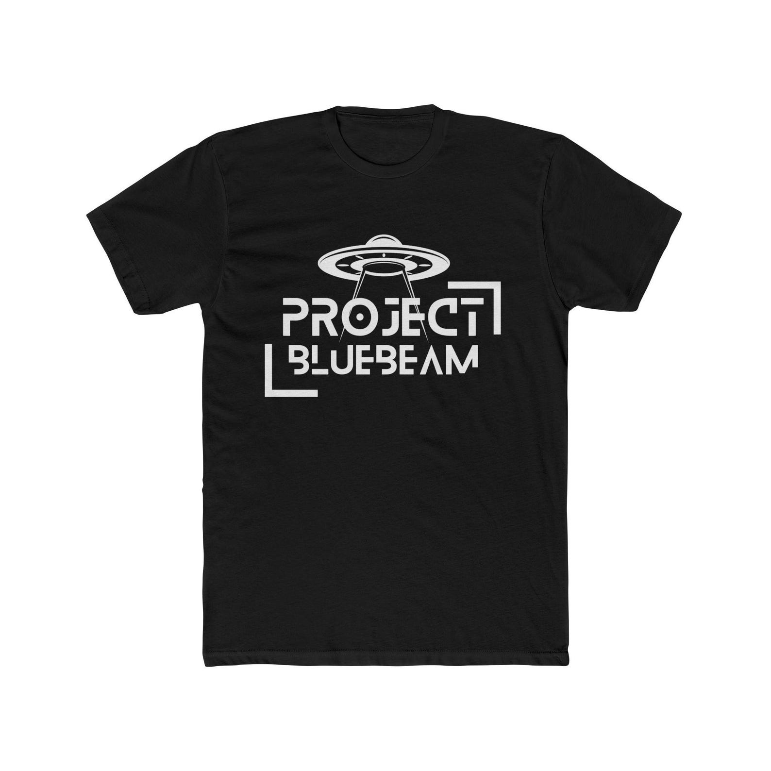 Project Blue Beam T-Shirt - Men s Cotton Crew Tee S