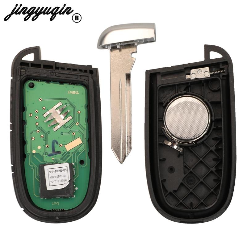 Jingyuqin M3N-40821302 Smart Card Remote Control Key 433MHz for Dodge Durango 2015-2022 Fob ID46 PCF7953 Chip 2/3/4/5 Buttons