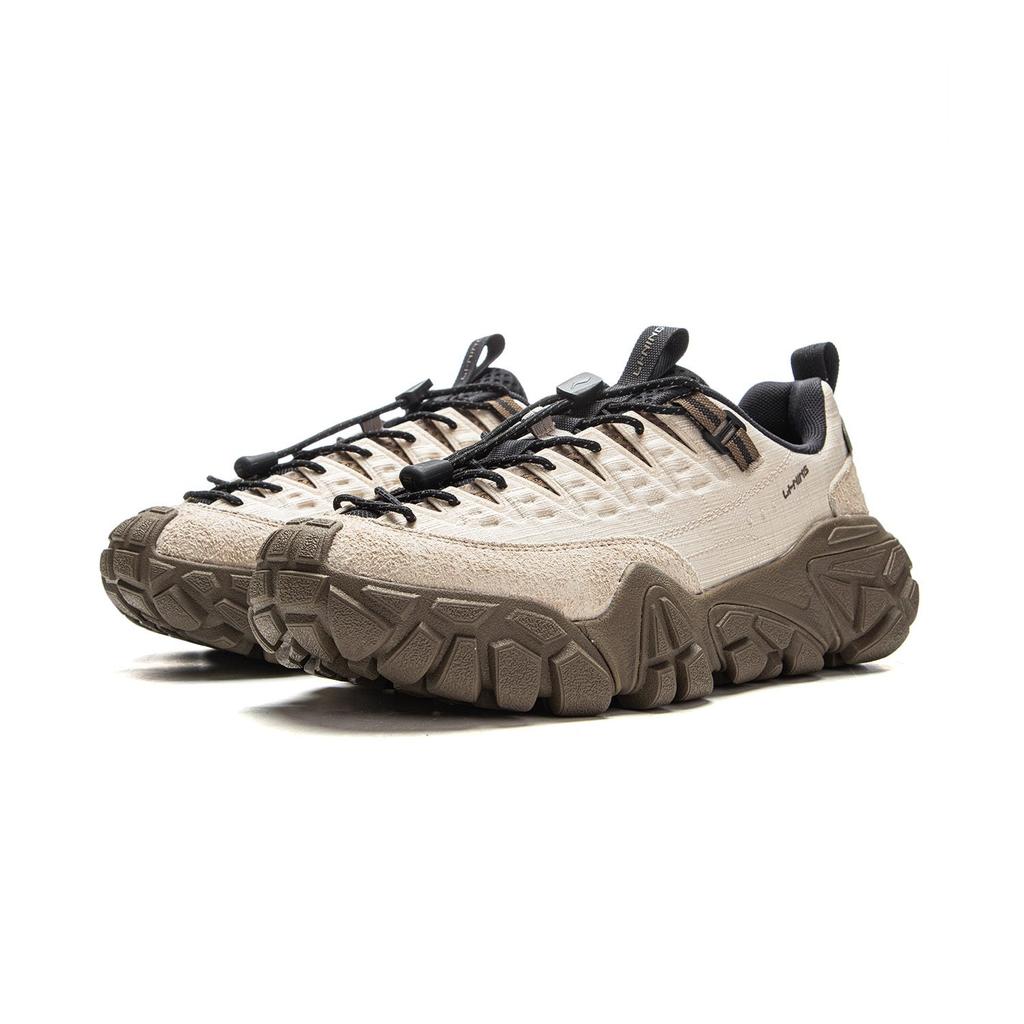 Li Ning Sand Dune Low Top Casual Shoes Men's Oat Gray AGCV363-1