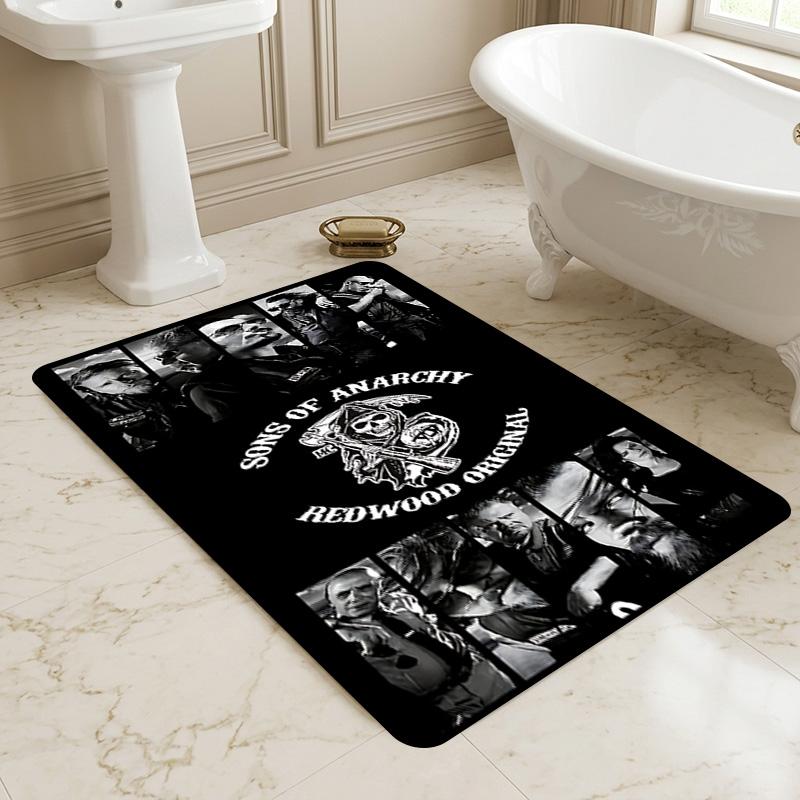 Sons Anarchy Living Room Non-Slip Area Rug Soft Carpet for Bedroom Game Playroom Sofa Office Home Decor Doormat Christmas Gift C921115