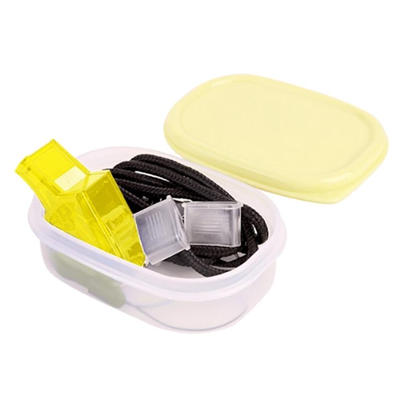 Loud Crisps Sound Sport Whistle with Lanyard Plastic Whistle Sports Training Referee Whistle Soccer Basketball Whistle 1