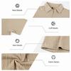 Mens European American Summer Jacquard Turn Down Collar Polo Shirt Business Casual
