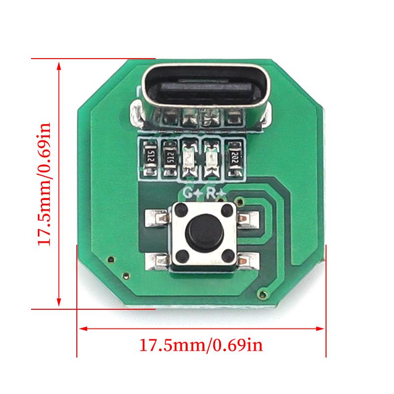 TypeC integrated charging and discharging module, strong light flashlight driver board, DIY accessory circuit board