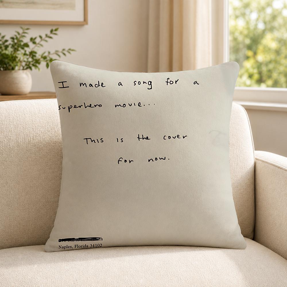 Singer DDominic FFike Cushion Cover Soft Short Plush SkinFriendly Cushion Case for MultiScene Use