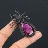 Ruby Pendant Gemstone Jewelry, 999 Copper Wire Wrapped Handmade Pendant, Latest Design Jewelry