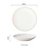 European Style Gold-Rimmed Ceramic Dinner Plate