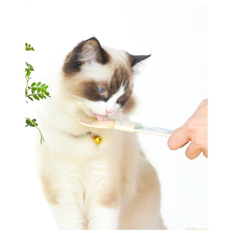 Cat Food Strip Squeezer Scientic Design Hangable Food Can Spoon For Cat's Supplies Feeding Spoon For Wet Semi-liquid Foods