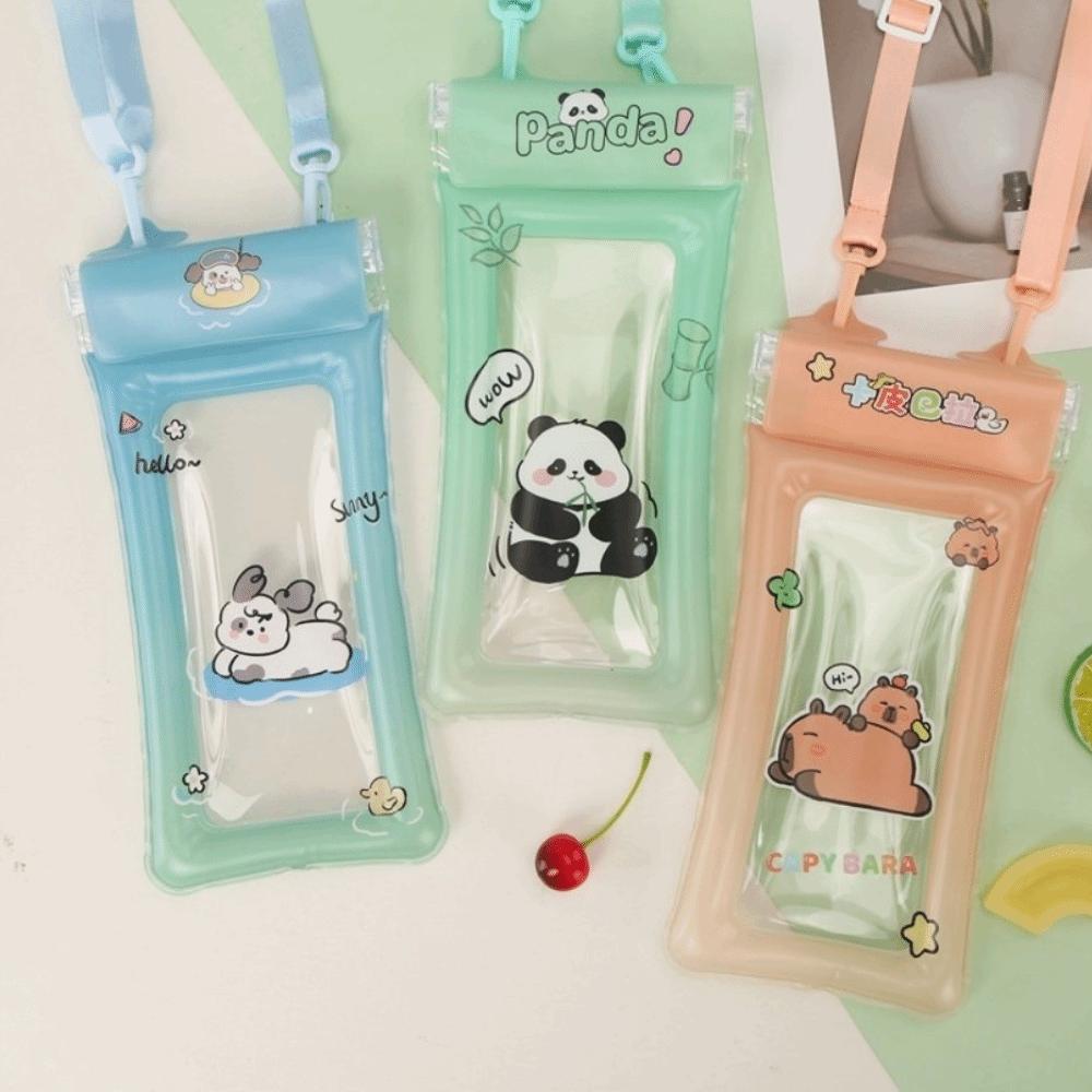 Transparent Hanging Neck Phone Bag PVC Floating Phone Dry Cover Mobile Phone Pouch Diving