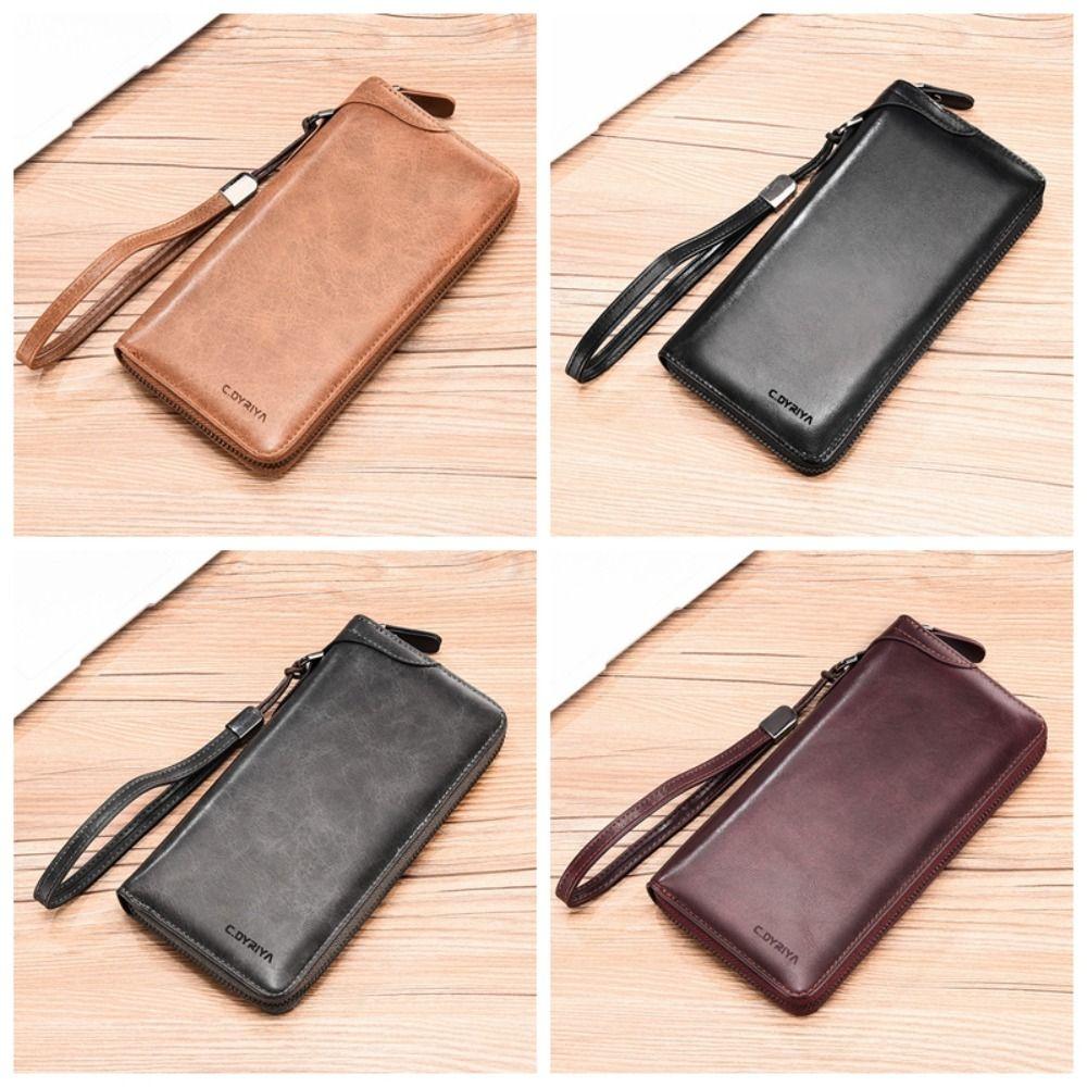 Fashion Purse Long Zipper Wallet Card Brand Coin Purse Business Clutch Bag Large Capacity ID Card Holder Business