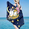 Fantasy Axolotl Moon Night Sky Beach Towel, Super Soft Microfiber, Gift for Her/Him, Birthday, for Pool, Beach, Travel, Home Decor Fan gifts