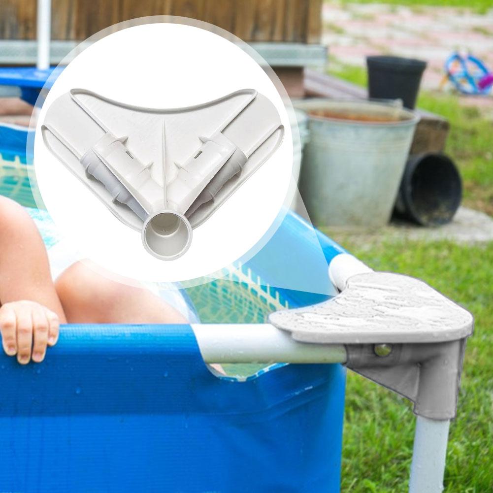 1-3PCS Pool Frame Corner Support Compact Replace Portable Three-way Adapter for Ground Pools Metal Frame Pools  Access