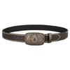 Women Men Belt Casual PU Leathers Adjustable Belt Waistband Western Cowboy Belt