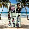 Elvis Beach Towel Quickdry Soft Microfiber Comfortable Lightweight