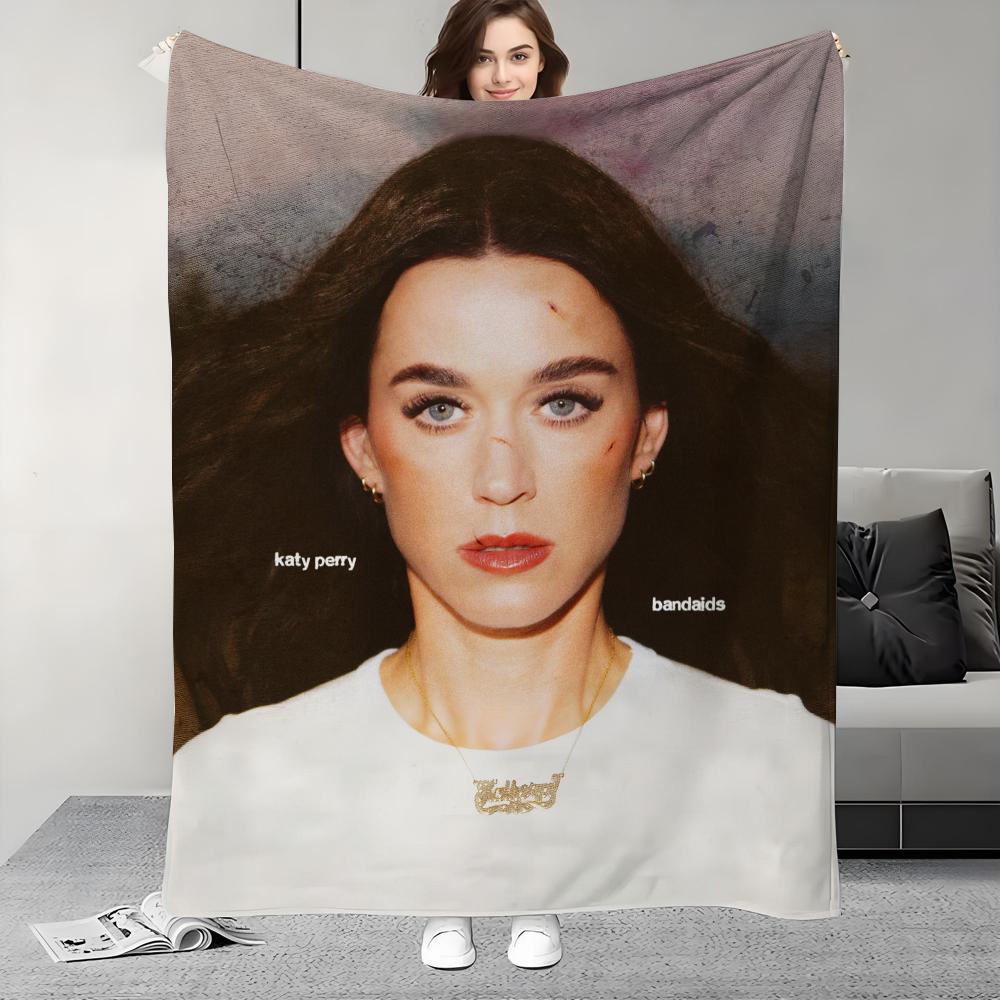 

Singer K-Katy P-Perry bandaids Hot Album Blanket Design Lightweight For Dorms, Naps, Living Room, Office,Sofa,All-Season 75cmx90cm