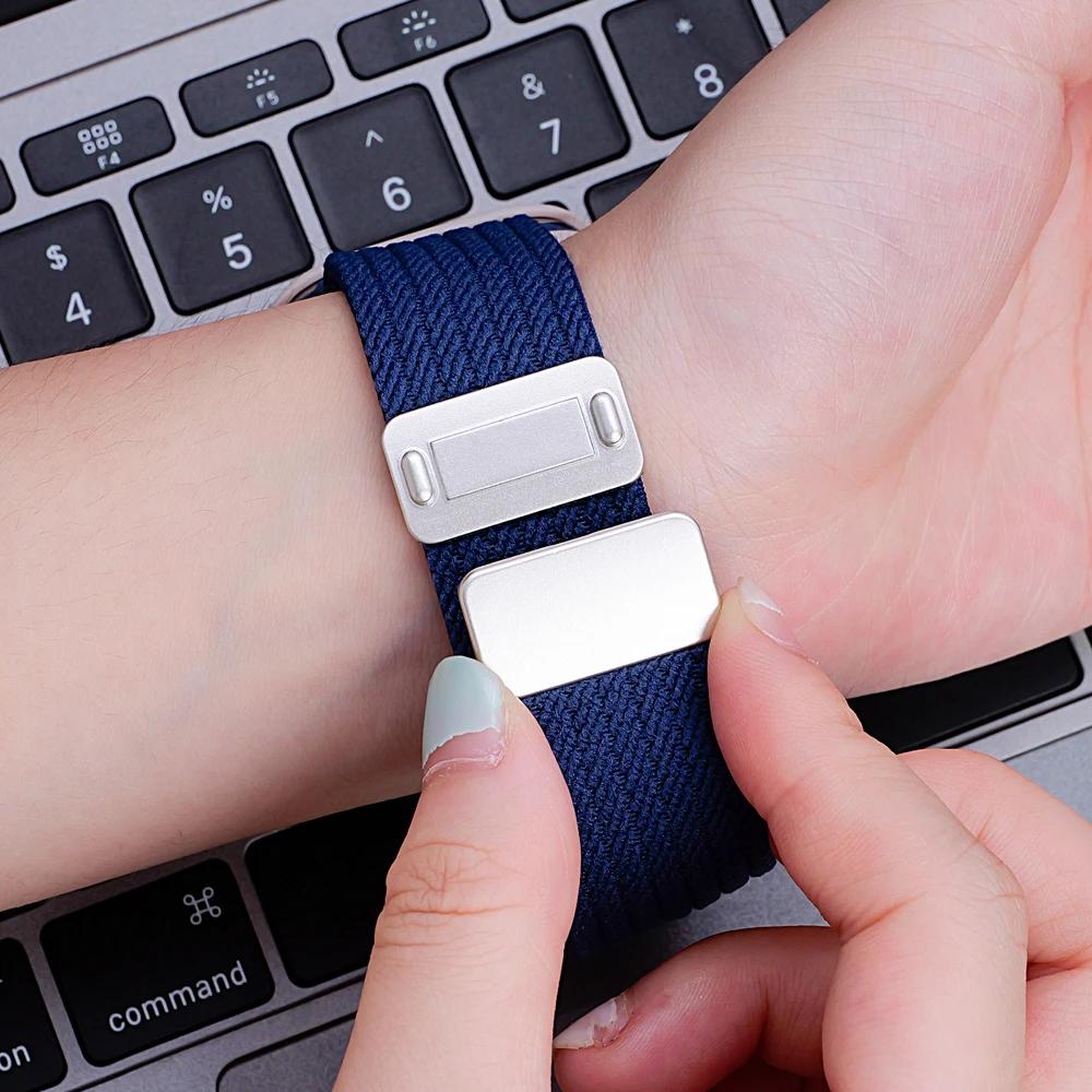 Nylon Strap for Apple Watch 11 Band 46mm 42mm for iWatch 10 9 8 Se 7 6 5 Bracelet for Apple Watch Ultra 2 49/45mm 41 44mm Correa