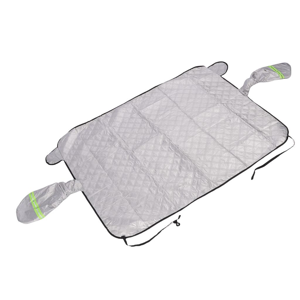 Windshield Snow Cover Aluminum Foil Oxford Cloth Heat Insulation Foldable Reflective Strip Windshield Shade Cover