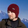 Knitted Winter Warm Hat With Solid Color And Ear Protection Design For Daily