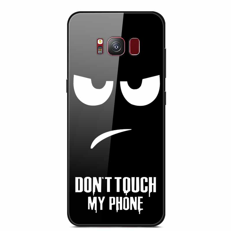 Glass Back Cover For Samsung Galaxy S8 Plus Case S 8 Plus Hard Tempered Glass Case For Samsung S8 Plus Phone Case Soft Bumper