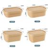 Disposable Kraft Paper Food Container with Lid